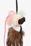 Fendi Black/White Karlito Bag Charm