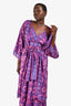 Ba&sh Purple/Multicoloured Patterned Maxi Dress + Kimono Set Size L