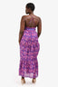 Ba&sh Purple/Multicoloured Patterned Maxi Dress + Kimono Set Size L