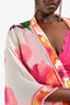 Camilla Cream Multicolour Silk Floral Embellished Kimono Est. Size O/S