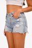R13 Blue Denim Distressed Short Size 27