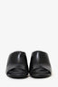 Alexander McQueen Black Leather Arc Slide Sandals Size 39.5