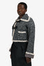 Pre-Loved Chanel™ 21B Grey Cashmere Knit Tweed Toggle Jacket Size 42 (As Is)