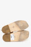 Stuart Weitzman Goldie Pearly Leather Ankle-Tie Flat Sandal Size 7