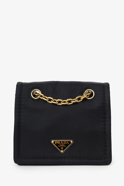 Prada Black Nylon Chain Shoulder Bag – Mine & Yours
