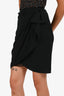 Phillip Lim Black Silk Wrap Skirt Size 0