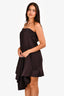 Celine Brown Strapless Circle Dress Size 38