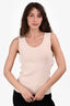Akris Punto Pink Sleeveless Crew Neck Top Size 38