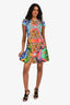 Versus Versace Multicoloured Printed S/S Shift Dress Size 38