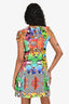 Versus Versace Multicoloured Printed S/S Shift Dress Size 38