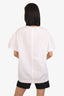 Dries Van Noten White Short Sleeve Shirt Size 36