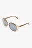 Linda Farrow Brown/Gold Tone Sunglasses