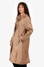 Moncler Beige 'Vanille Giubbotto' Long Rain Coat Size 1