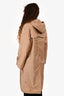 Moncler Beige 'Vanille Giubbotto' Long Rain Coat Size 1