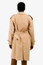 Burberry Vintage Beige Double Breasted Trench Coat Est. Size M