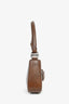 Osoi Brown Leather Buckle Shoulder Bag