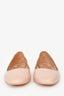Salvatore Ferragamo Pink Patent Leather Logo Embossed Flats Size 8.5