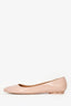Salvatore Ferragamo Pink Patent Leather Logo Embossed Flats Size 8.5