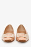 Roger Vivier Beige Patent Leather Buckle Detailed Flats Size 38