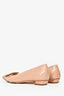 Roger Vivier Beige Patent Leather Buckle Detailed Flats Size 38