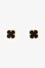 Van Cleef & Arpels 18K Yellow Gold/Oynx Sweet Alhambra Earrings