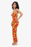 New Arrivals Red/Yellow Rose Pattern Sleeveless Maxi Dress Size 34