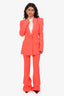 Alex Perry Coral Pink Blazer + Trouser Set Size 6