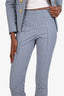 Veronica Beard Blue/White Checkered Blazer + Trouser Set Size 0