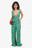 Resa Green/Pink Floral Jumpsuit Size XS