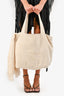 Pre-Loved Chanel™ Beige Terry Cloth Beach Tote & Towel Set