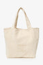 Pre-Loved Chanel™ Beige Terry Cloth Beach Tote & Towel Set