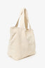 Pre-Loved Chanel™ Beige Terry Cloth Beach Tote & Towel Set