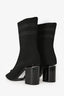Alexander Wang Black Knit Open Toe Boots Size 39