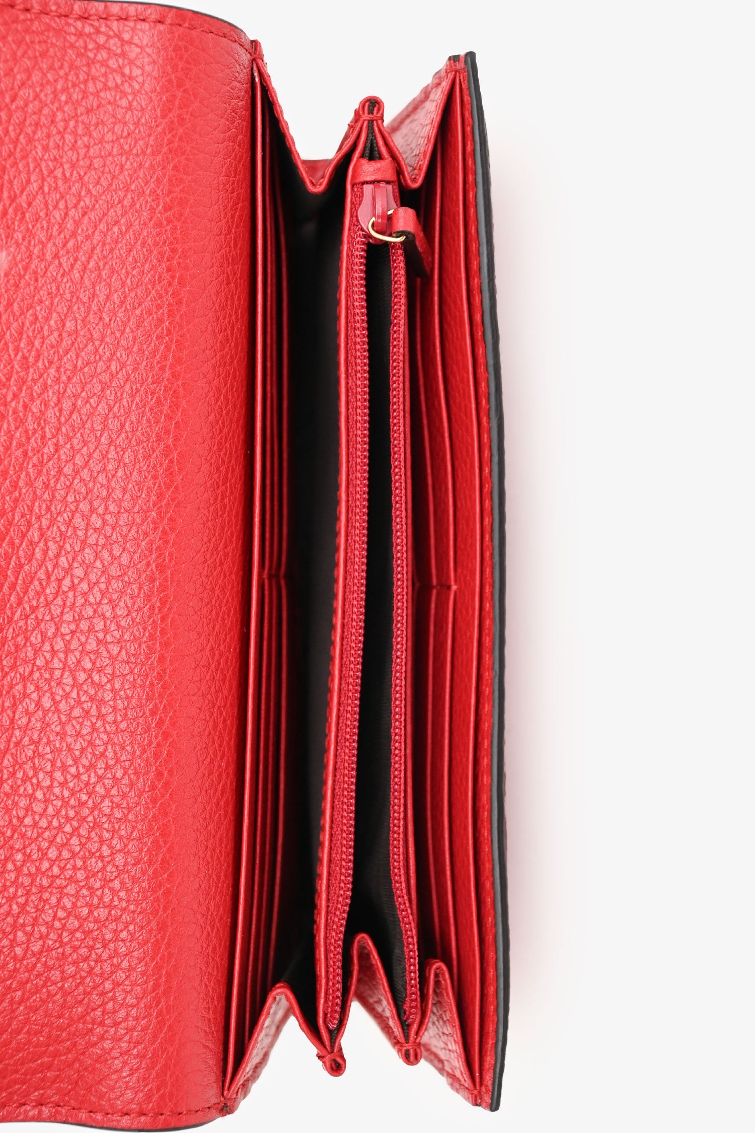Gucci Red Leather Continental 'L'aveugle Par Amour' Wallet – Mine