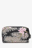 Amiri Black/Pink Floral Print Beauty Case With Tags