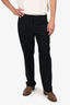 AKRIS Black Wool Straight Leg Trousers Size 12