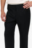 AKRIS Black Wool Straight Leg Trousers Size 12