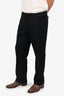 AKRIS Black Wool Straight Leg Trousers Size 12