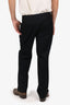 AKRIS Black Wool Straight Leg Trousers Size 12