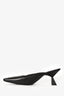 Givenchy Black Leather Square Toe Heeled Mules Size 40