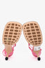 Bottega Veneta Pink Leather Strappy Heels Size 38.5