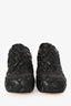 Bottega Veneta Black Leather Intrecciato Square Toe Mules Size 39