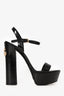 Dolce & Gabbana Black Patent Leather Platform Heels Size 39