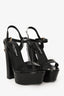 Dolce & Gabbana Black Patent Leather Platform Heels Size 39