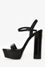 Dolce & Gabbana Black Patent Leather Platform Heels Size 39