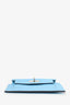 Hermes Blue Leather Kelly Pocket Compact Wallet