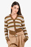 Andersson Bell Brown/Multicoloured Striped Cardigan Size XS