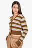 Andersson Bell Brown/Multicoloured Striped Cardigan Size XS