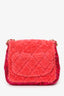 Pre-Loved Chanel™ Pink Shearling Mini Square Flap