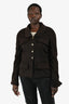Pre-Loved Chanel™ Brown Cashmere Utility Jacket Size 42